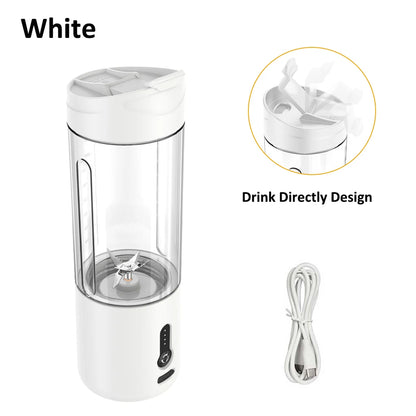 Mini Portable Blender Electric Fruit Juicer Smoothie Orange Fresh Juice Blender Multifunction Rechargeable Portable Juicer Mixer