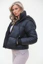 Women'S Quilted Padded Puffer Jacket Ladies Jacket Warm Winter Coat