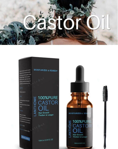 "Organic Castor Oil for Luxurious Hair Growth and Body Care"