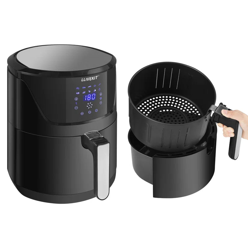 Family Size 5L Air Fryer with Digital Touchscreen and 10 Presets for Healthy Cooking