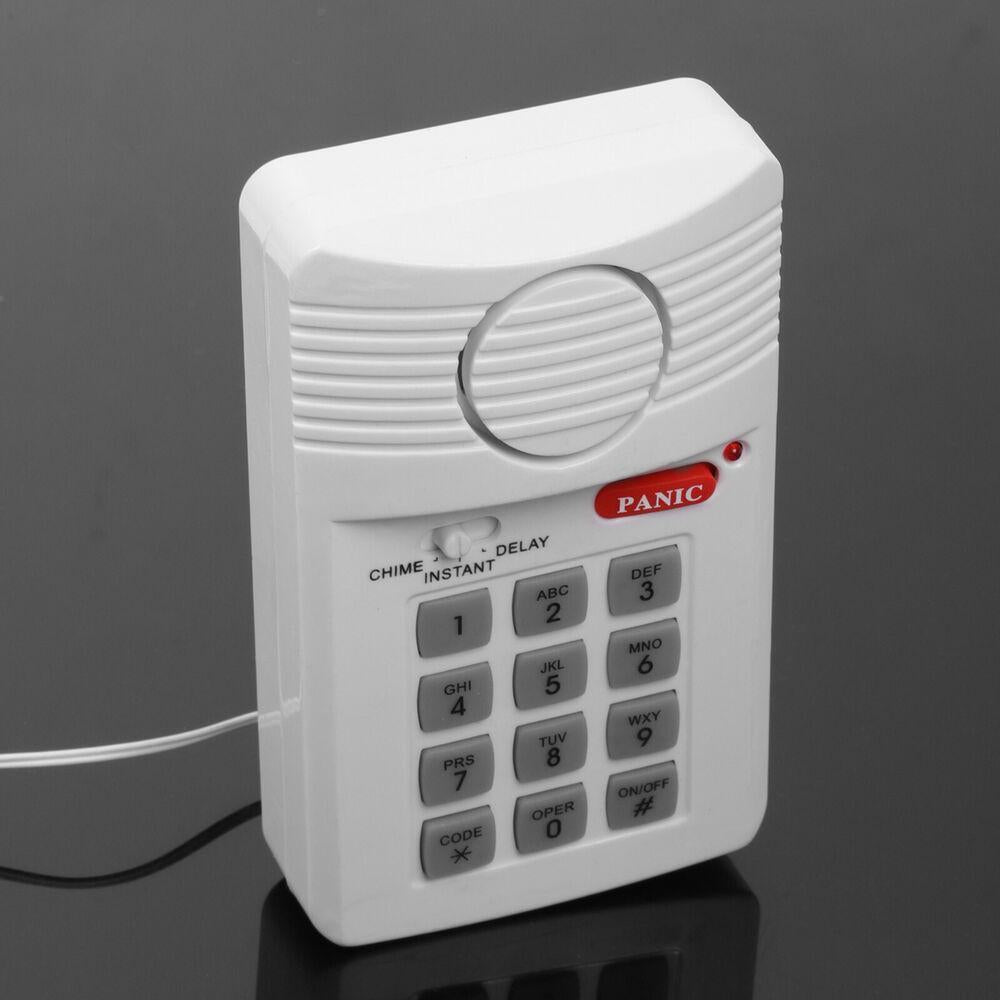 Wireless Door Alarm Shed Garage Caravan Burglar Home Security Keypad Loud Alarm