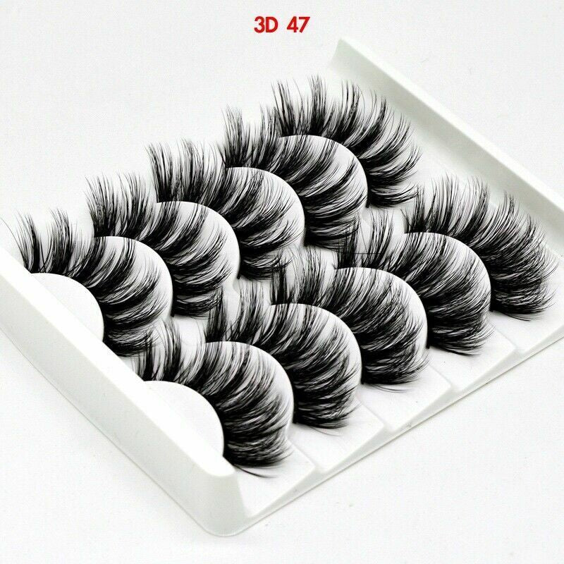 5 Pair🔥3D Mink🔥False Eyelashes🔥Wis