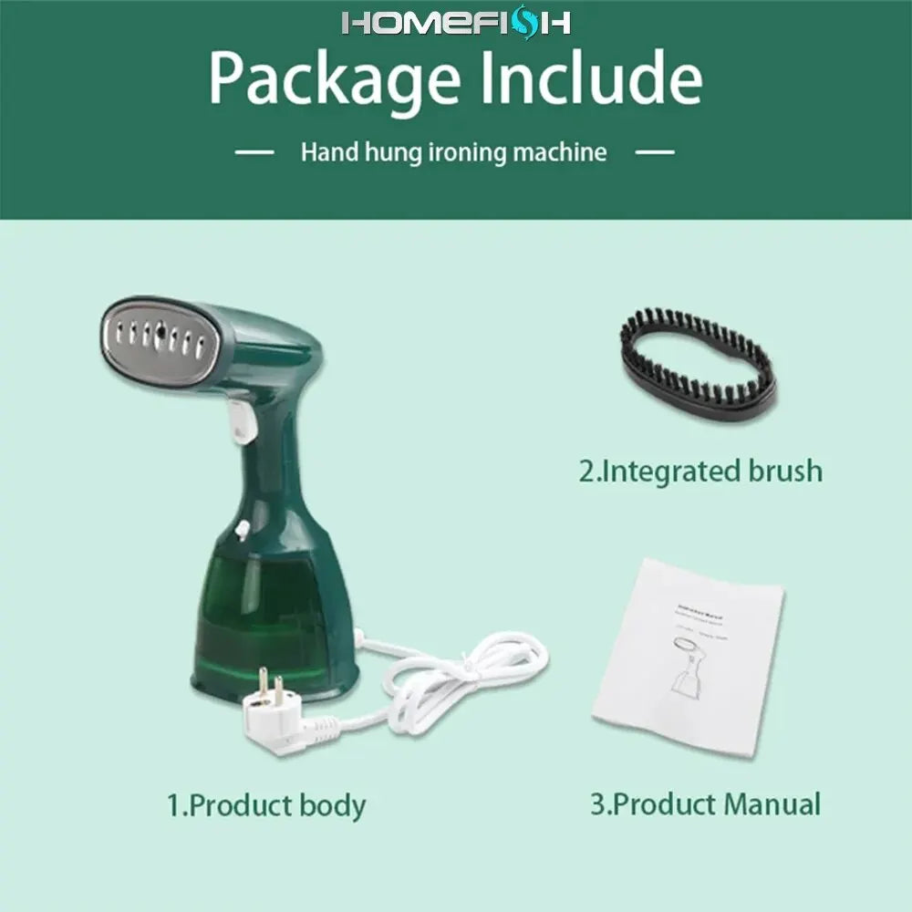 "Fast-Heat Handheld Garment Steamer: 1500W Power, Perfect for Home and Travel"