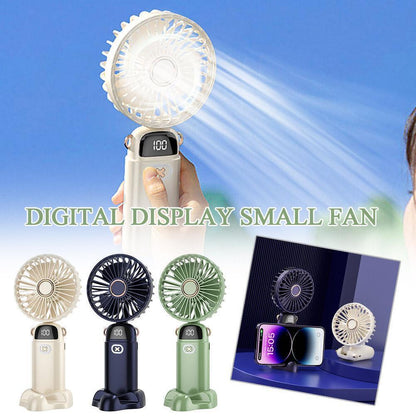 Portable Mini Hand-Held Fan Folding Desk Fan Cooler Cooling USB Rechargeable Fan