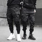 Ribbons Harem Joggers Men Cargo Pants Streetwear 2024 Hip Hop Casual Pockets Track Pants Male Harajuku Fashion Trousers