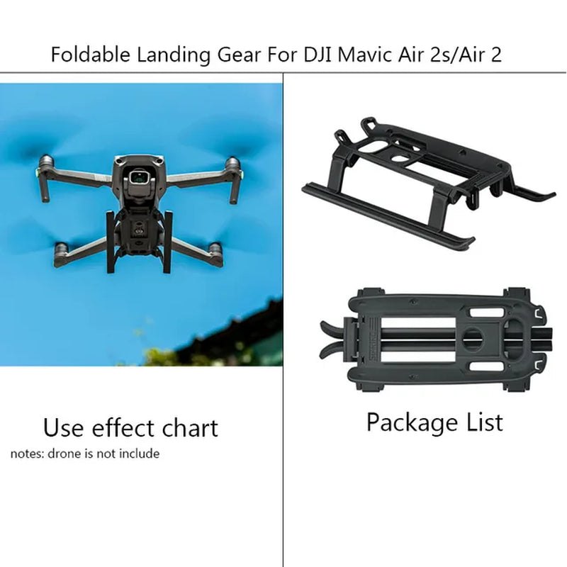 Professional title: "Heightened Landing Gear Leg Protector Stand Kit for DJI Mavic Air 2S Drone"