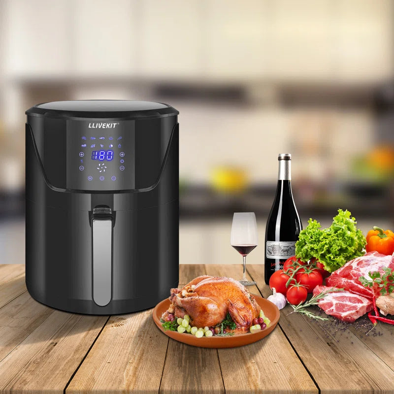 Family Size 5L Air Fryer with Digital Touchscreen and 10 Presets for Healthy Cooking