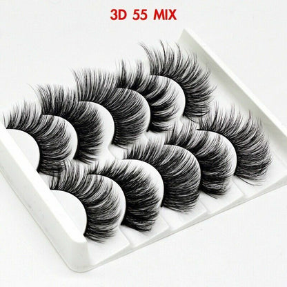 5 Pair🔥3D Mink🔥False Eyelashes🔥Wis