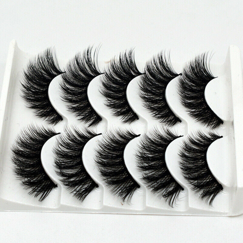 5 Pair🔥3D Mink🔥False Eyelashes🔥Wis