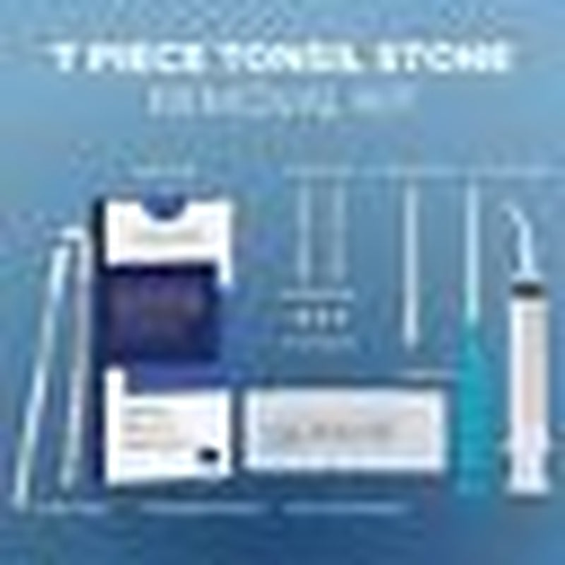 Tonsil Stone Remover Kit - LED Tonsilolith Pick Curved Syringe & Tongue Scraper