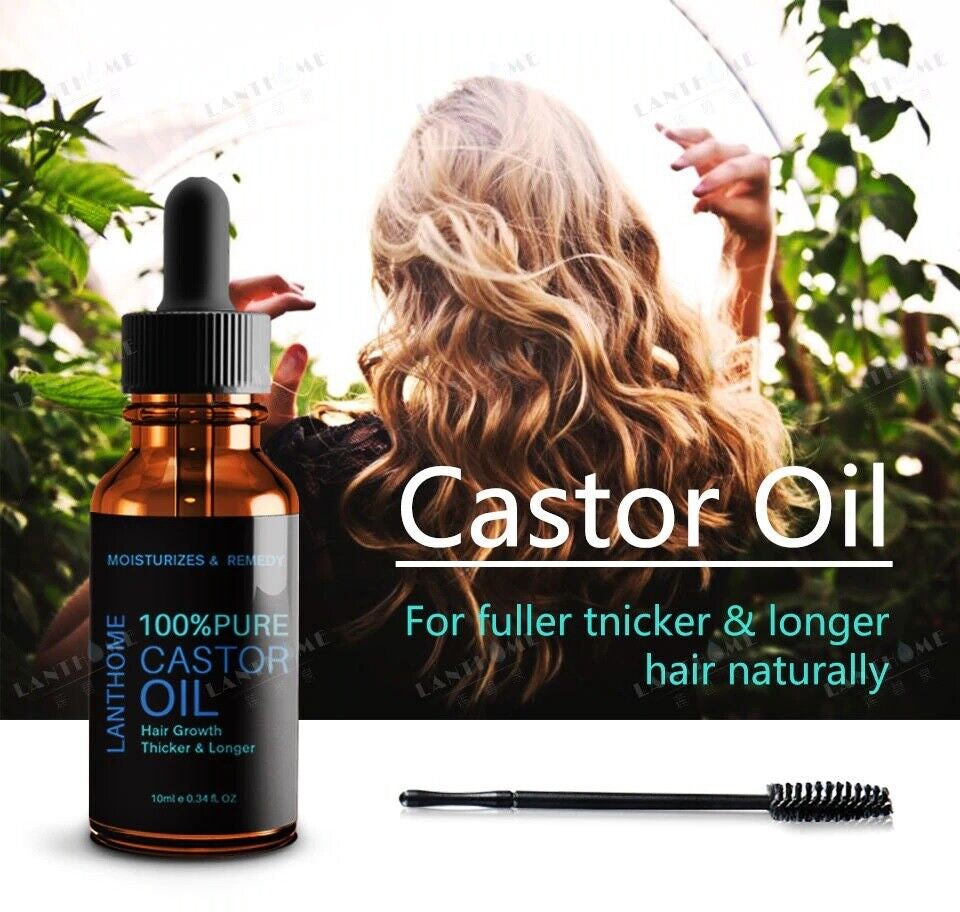 "Organic Castor Oil for Luxurious Hair Growth and Body Care"