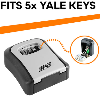 WALL MOUNTED KEY SAFE 4 DIGIT COMBINATION KEY SAFE OUTDOOR SECURITY KEY LOCK BOX