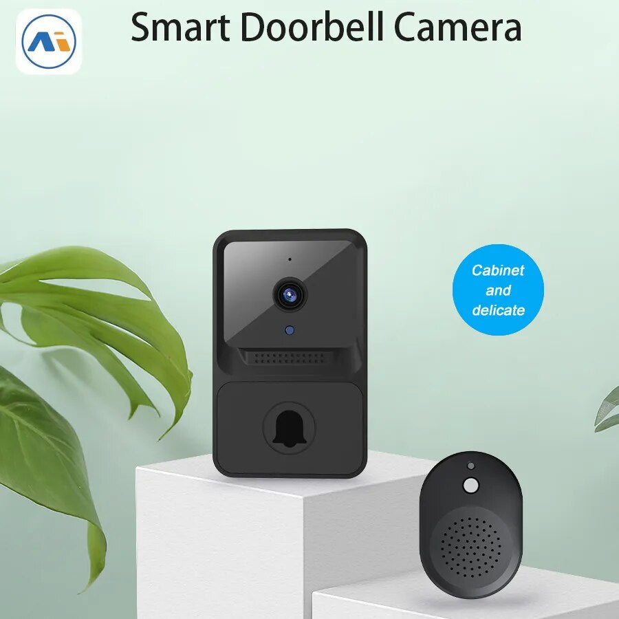 "Smart Wireless Doorbell with HD Camera and Night Vision for Home Security"