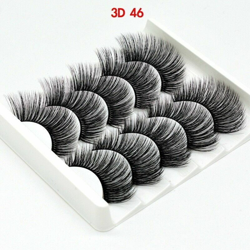 5 Pair🔥3D Mink🔥False Eyelashes🔥Wis